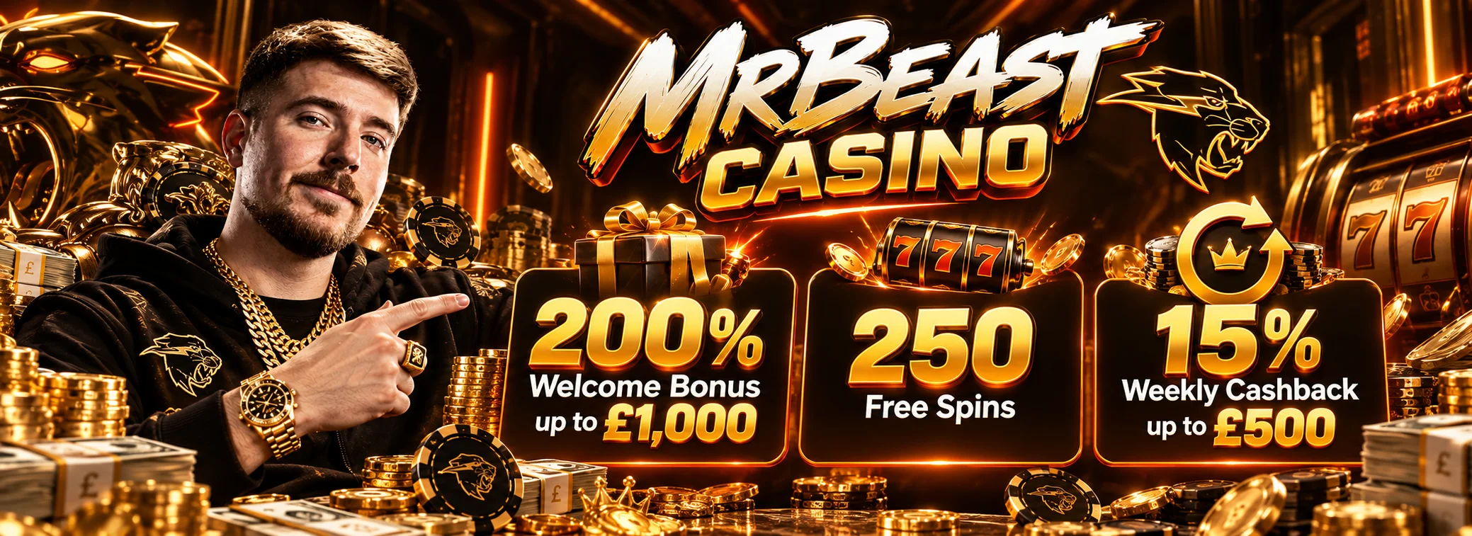 MrBeast Casino — MrBeast Casino welcome offer — £1,000